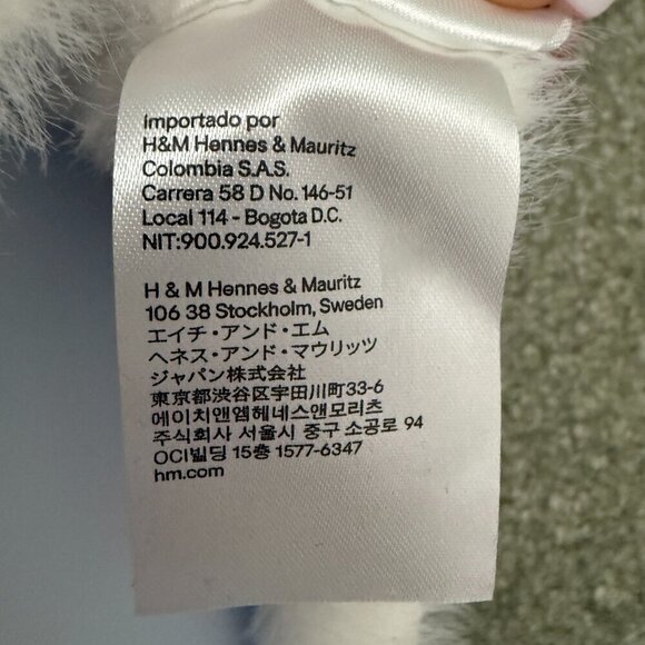 H&M White Fuzzy Crop Long-Sleeve Sweater - Size XS - Picture 4 of 5